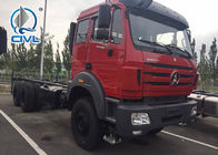 شاسی کامیون جدید Beiben 6x6 6x4 با کیفیت خوب و قیمت قرمز رنگ 380 اسب بخار مدل 2638 2642