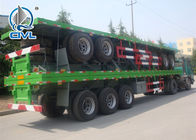 40 Feets 3 Axles Trailer Flatbed Container Semi Trailer Trucks Heavy Duty Flatbed تریلر