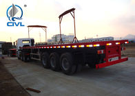 CIVL Loading Machines Construction Hydraulic Flatbed Flatbed Semi تریلر 3 محور 80 تن 17 متر