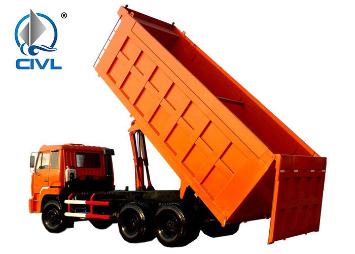 Q345 مواد کامیون های سنگین کامیون 10 چرخ 371HP LHD 10 - 25 CBM 30 - 40 تن برای صنایع معدنی